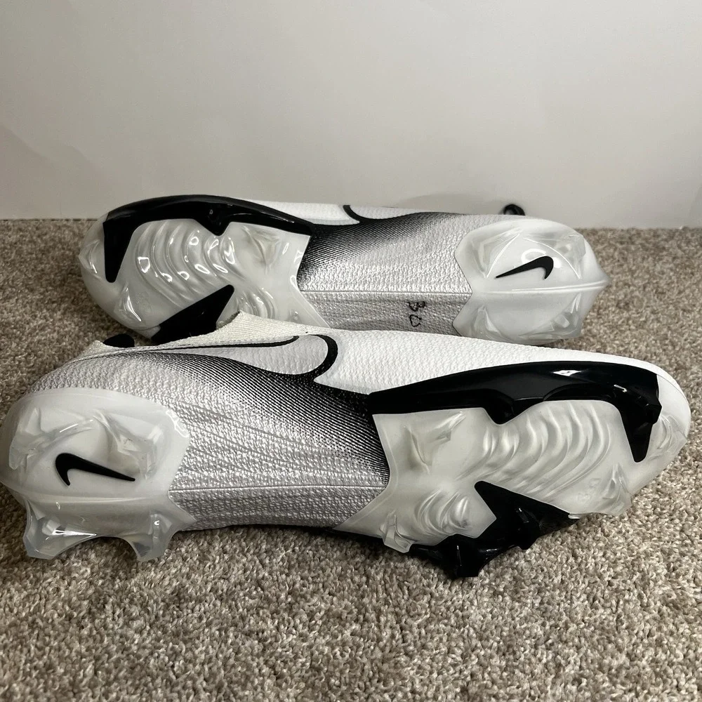 Size 15- Nike Vapor Edge Elite 360 Football Cleats CV6282-108 White Black‎